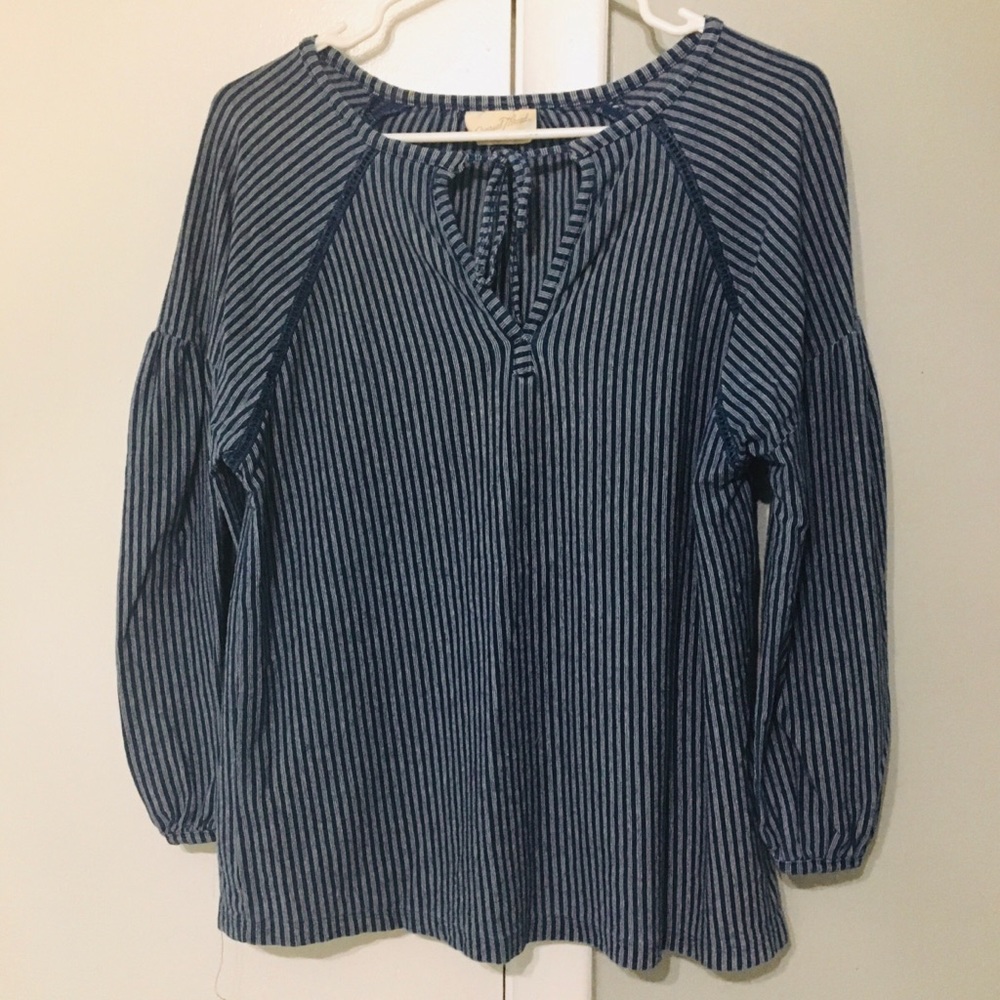 Blue and white Universal Thread blouse